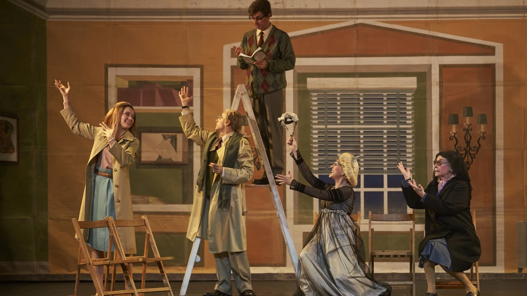 Imagen del musical L’amor venía amb taxi