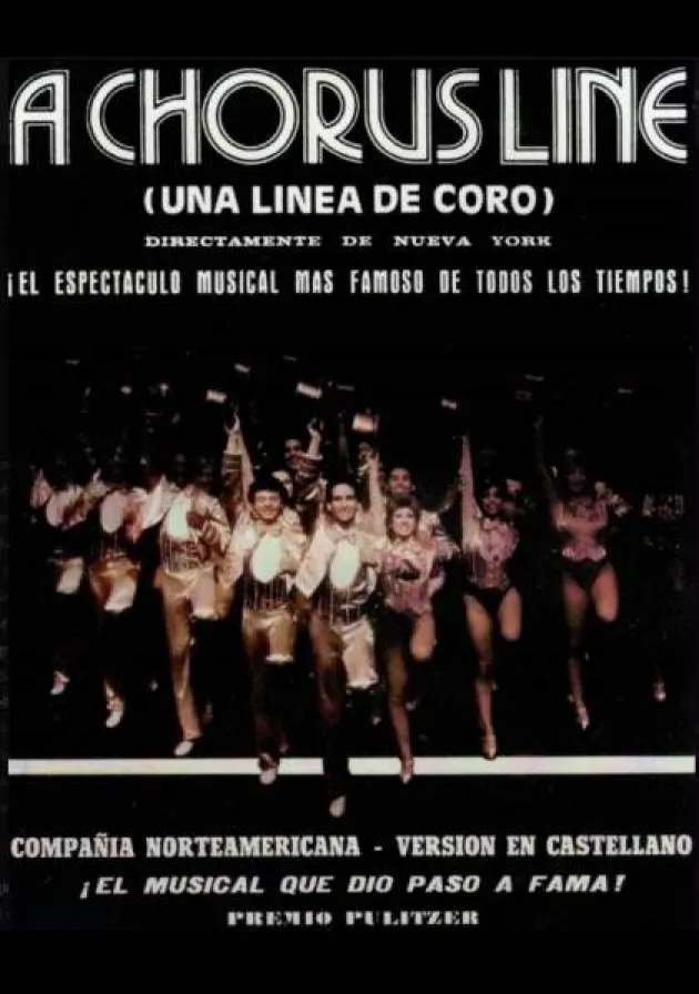 Poster del musical A chorus line (1984)