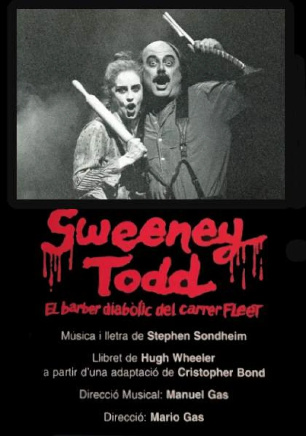 Poster del musical Sweeney Todd (1995)