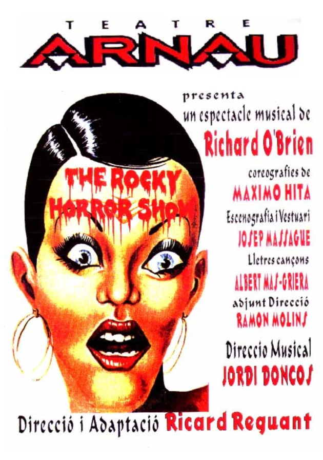 Poster del musical The Rocky horror show (1996)