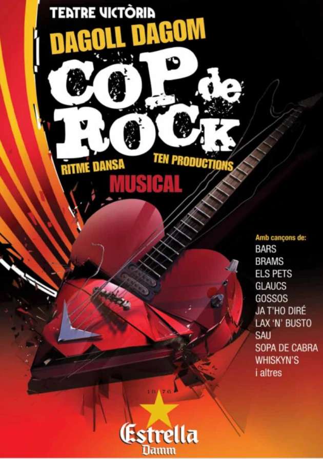 Poster del musical Cop de rock (2011)