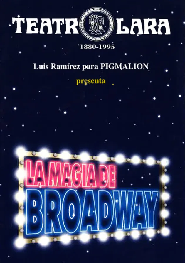 Poster del musical La magia de Broadway (1999)