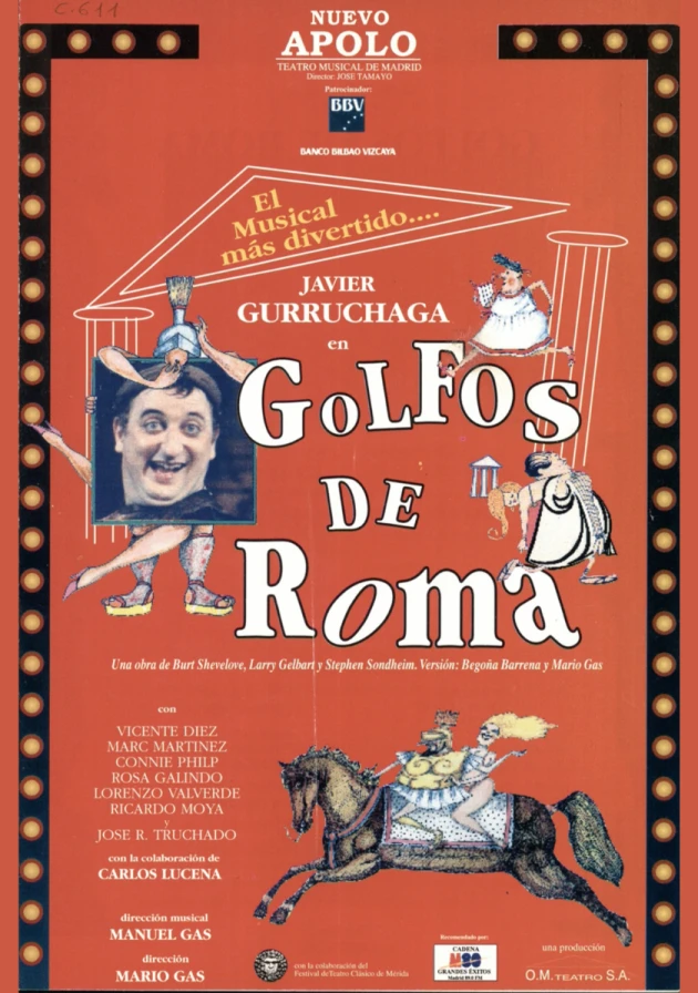 Poster del musical Golfos de Roma (1993)