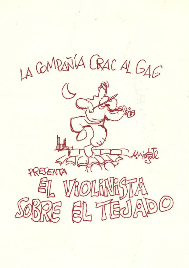 Poster del musical El violinista en el tejado (1997)