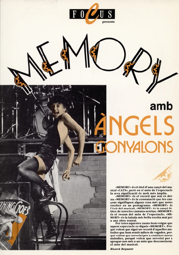 Poster del musical Memory (1991)
