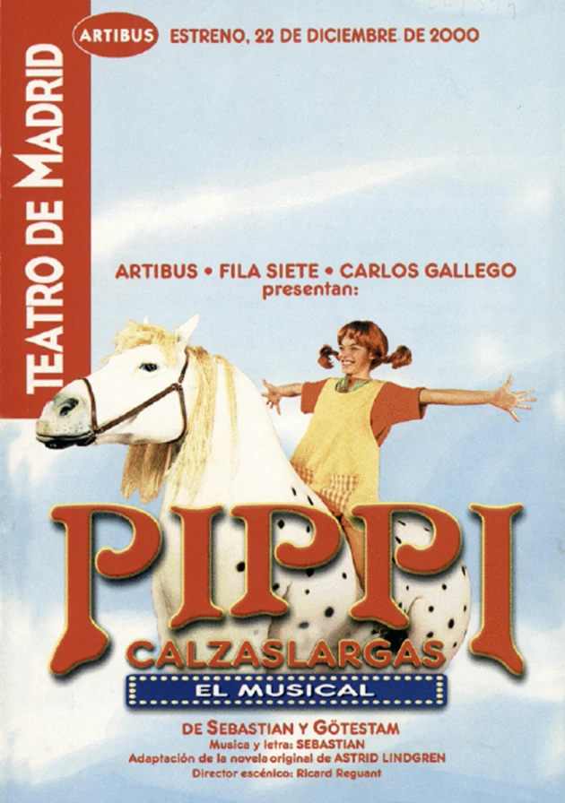 Poster del musical Pippi Calzaslargas (2000)