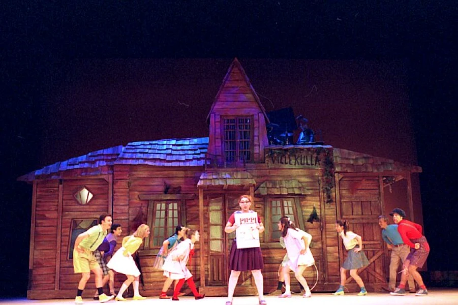 Imagen del musical Pippi Calzaslargas (2000)