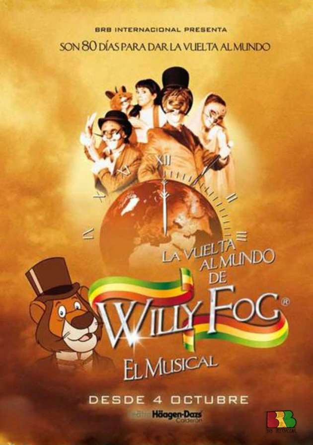 Poster del musical La vuelta al mundo de Willy Fog (2008)