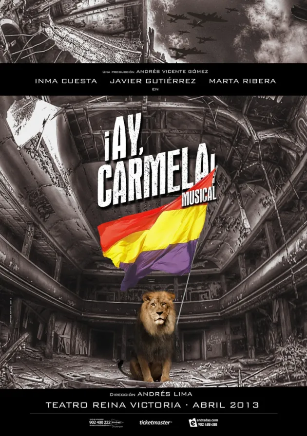 Poster del musical ¡Ay, Carmela! (2013)
