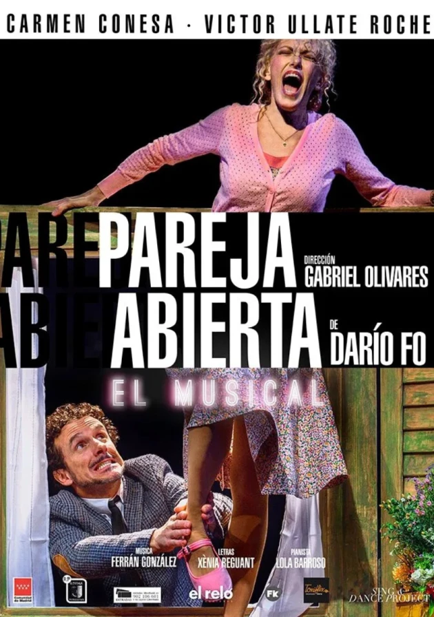 Poster del musical Pareja abierta (2017)