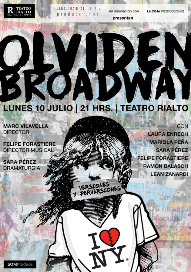 Poster del musical Olviden Broadway (2017)