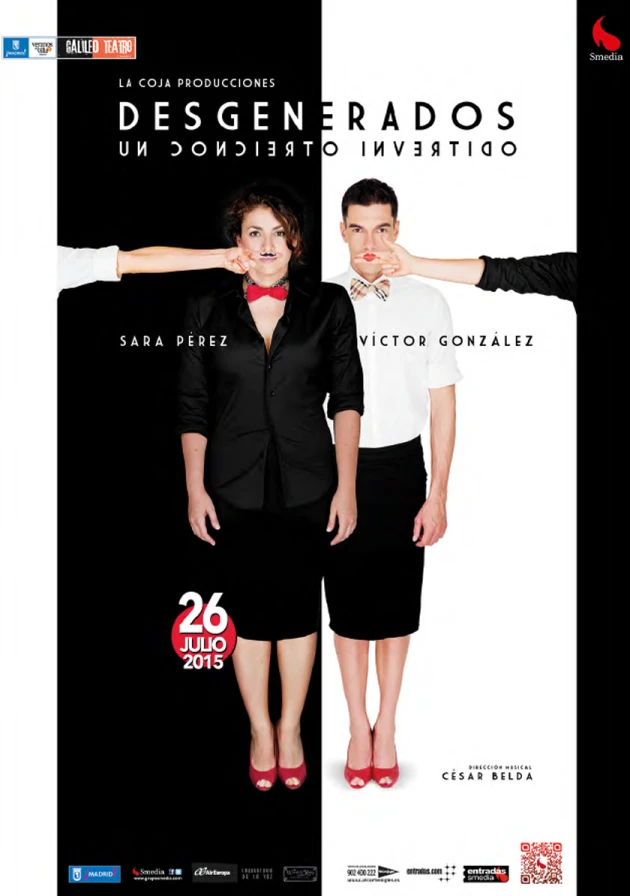 Poster del musical Desgenerados (2015)
