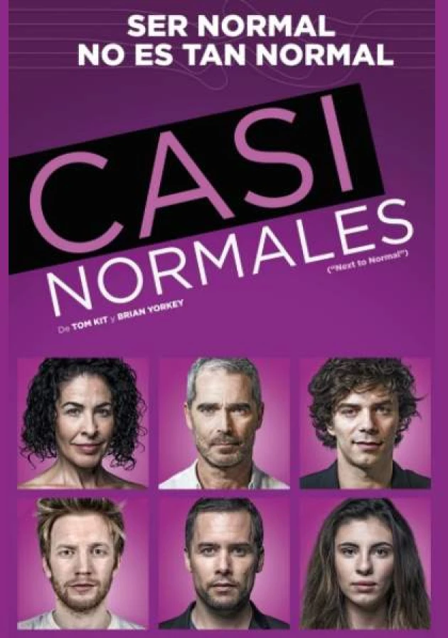 Poster del musical Casi normales (2017)