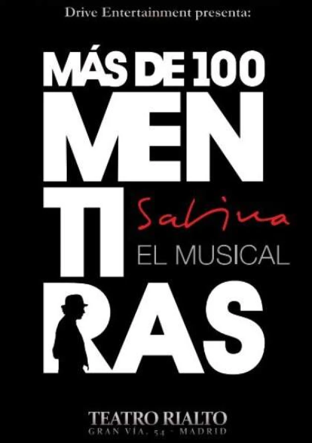 Poster del musical Más de 100 mentiras (2011)