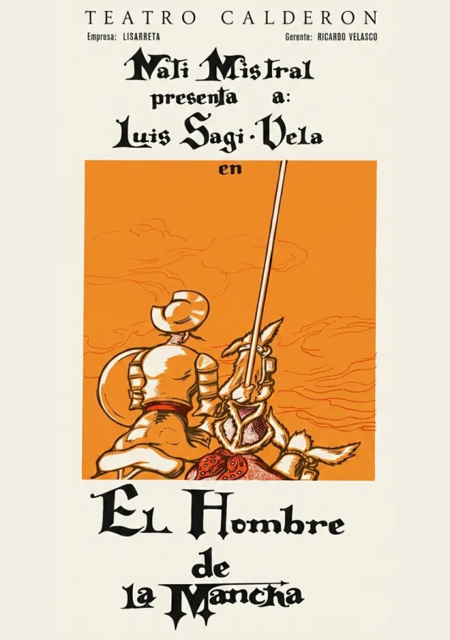 Poster del musical El hombre de la Mancha (1966)