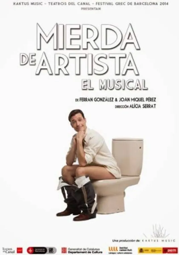 Poster del musical Mierda de artista (2014)