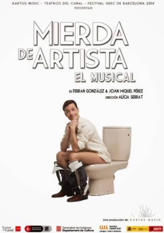 Poster del musical Mierda de artista (2014)