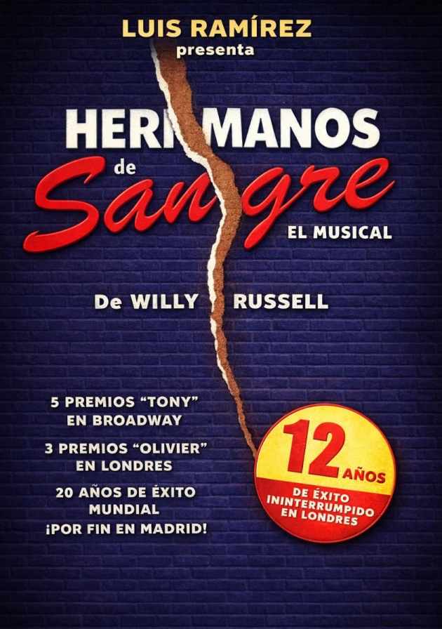 Poster del musical Hermanos de sangre (2001)