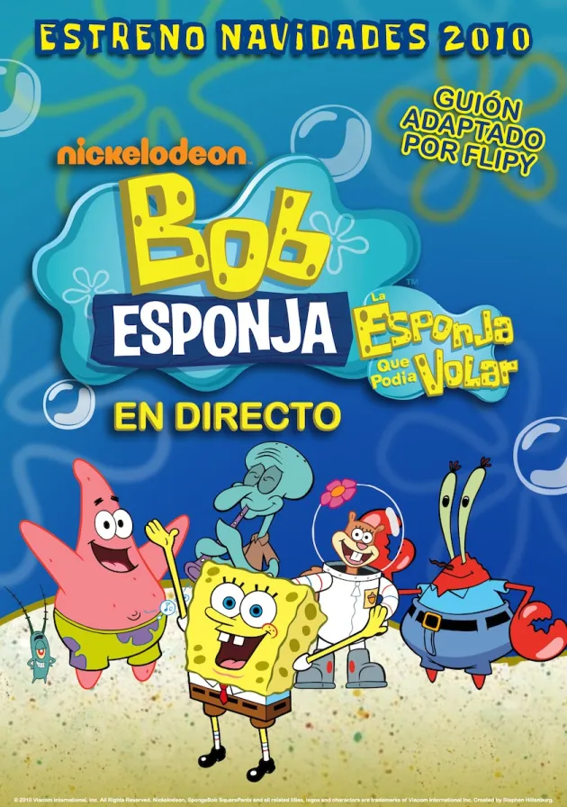 Poster del musical Bob Esponja. La esponja que podía volar (2010)