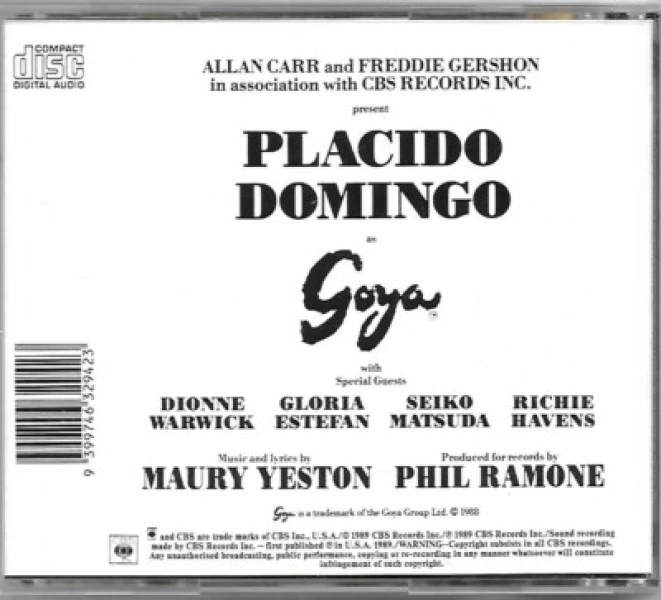 Imagen del musical Goya ...a life in song (1989)