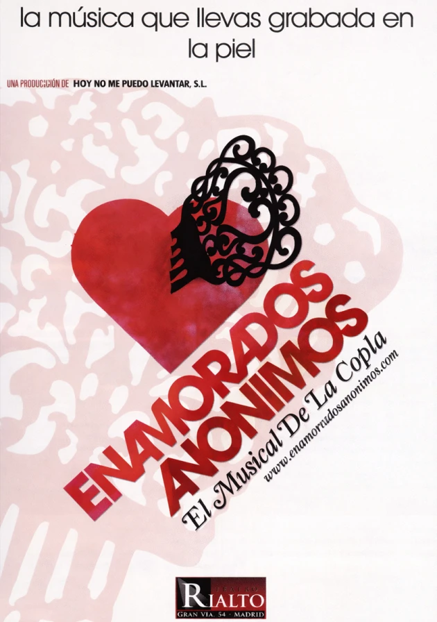 Poster del musical Enamorados anónimos (2008)