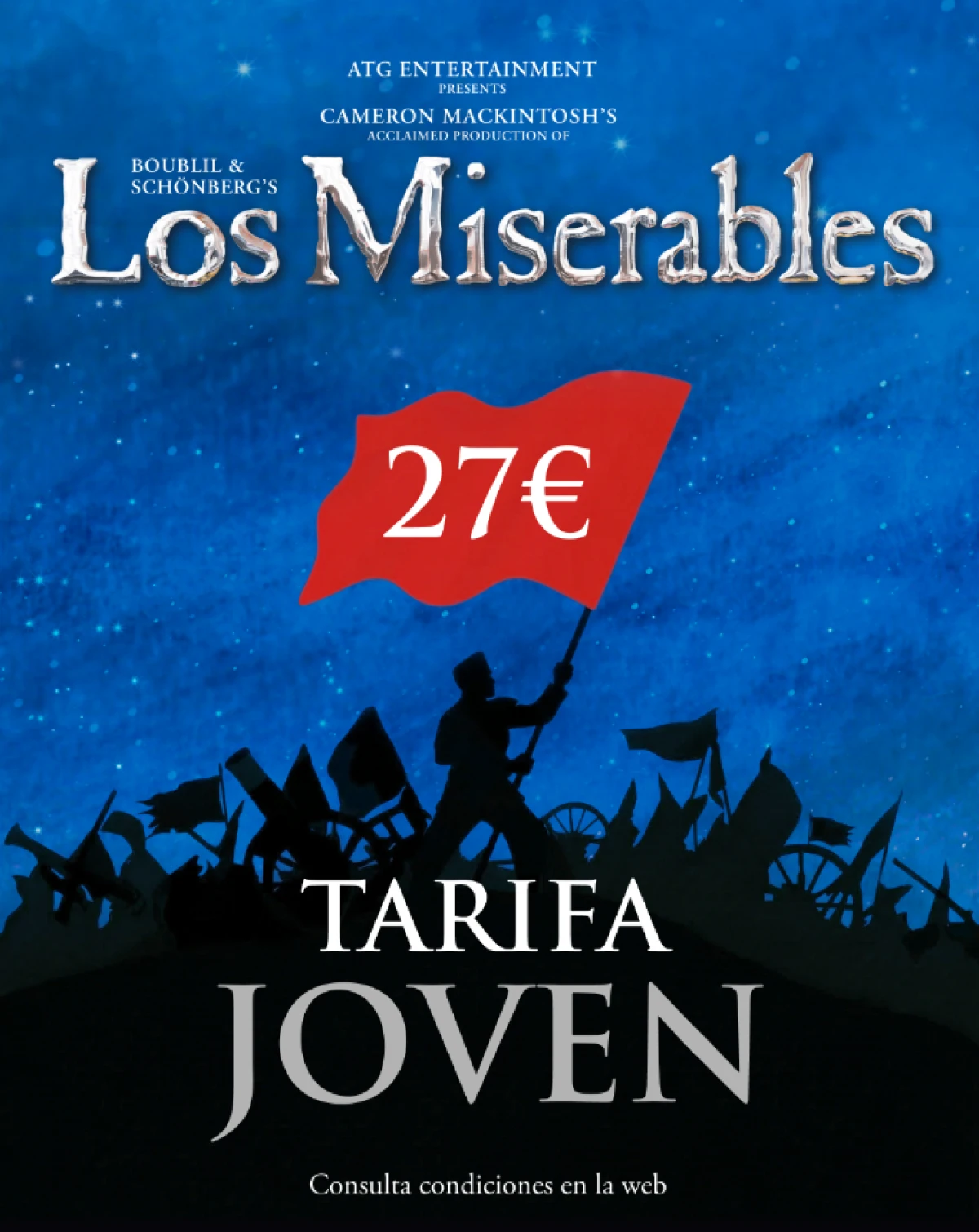 La Tarifa Joven por 27 euros conquista la Gran Vía con Wicked, Los Miserables y The Book of Mormon