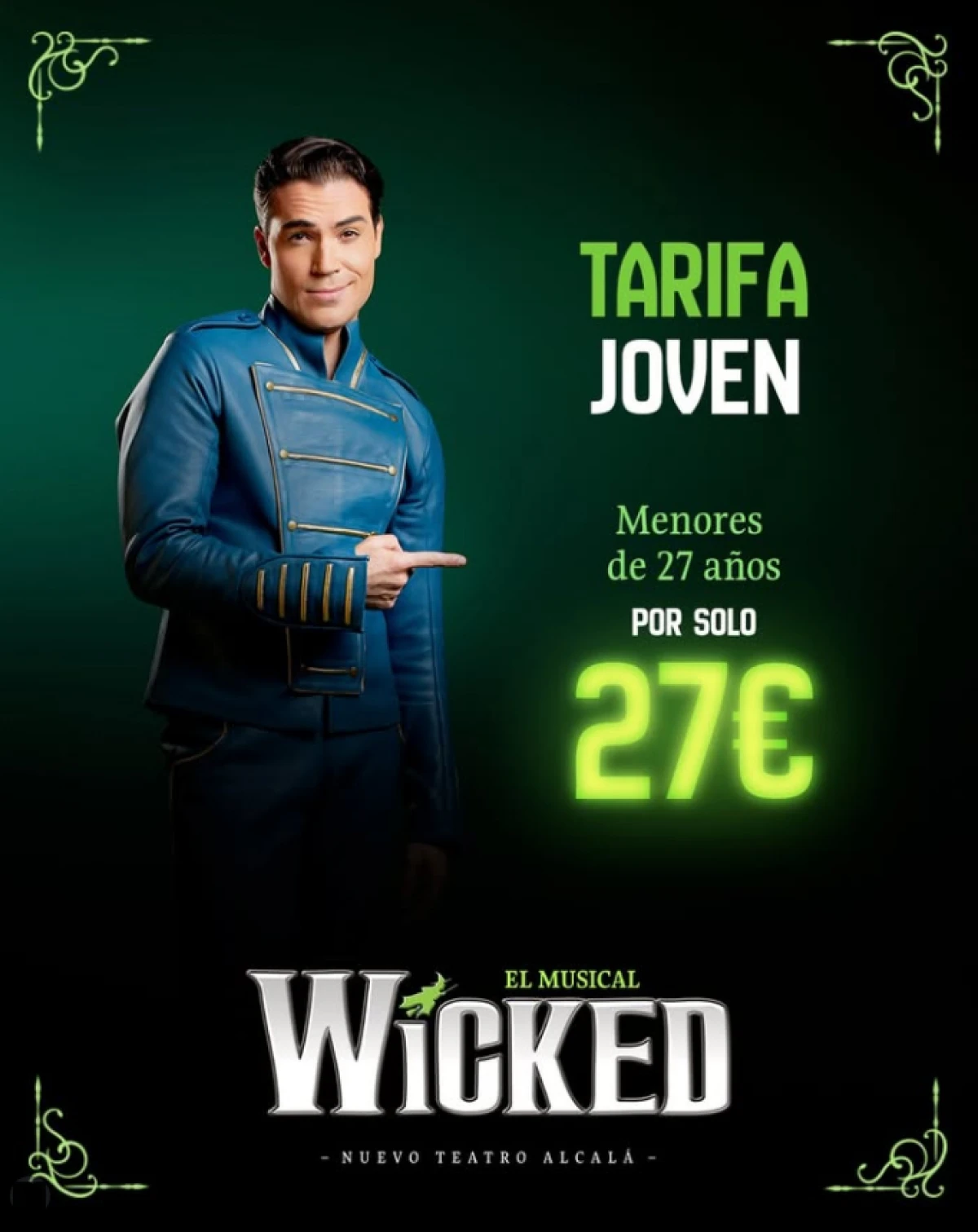 La Tarifa Joven por 27 euros conquista la Gran Vía con Wicked, Los Miserables y The Book of Mormon