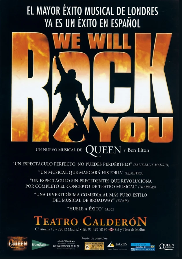 Poster del musical We will rock you (2003)