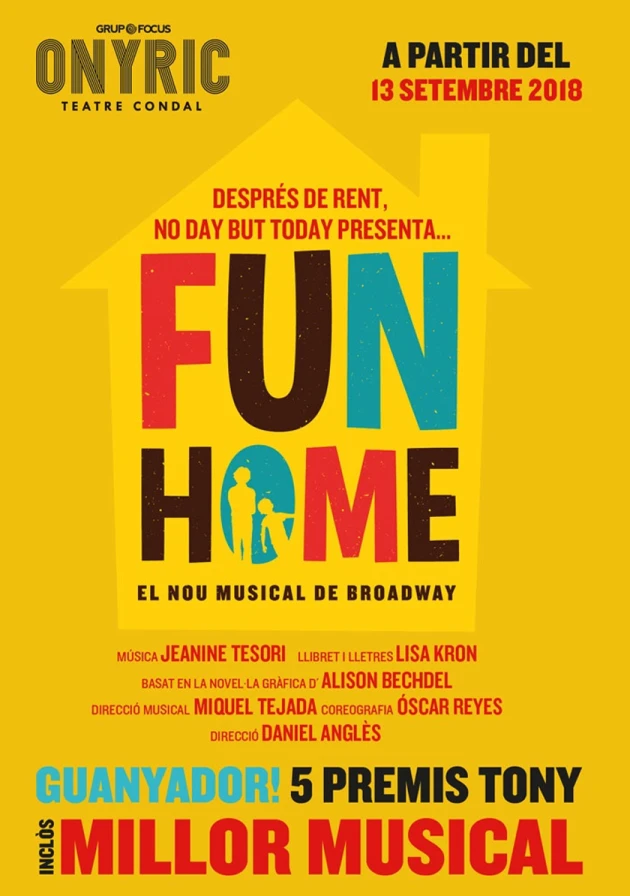 Poster del musical Fun home (2018)