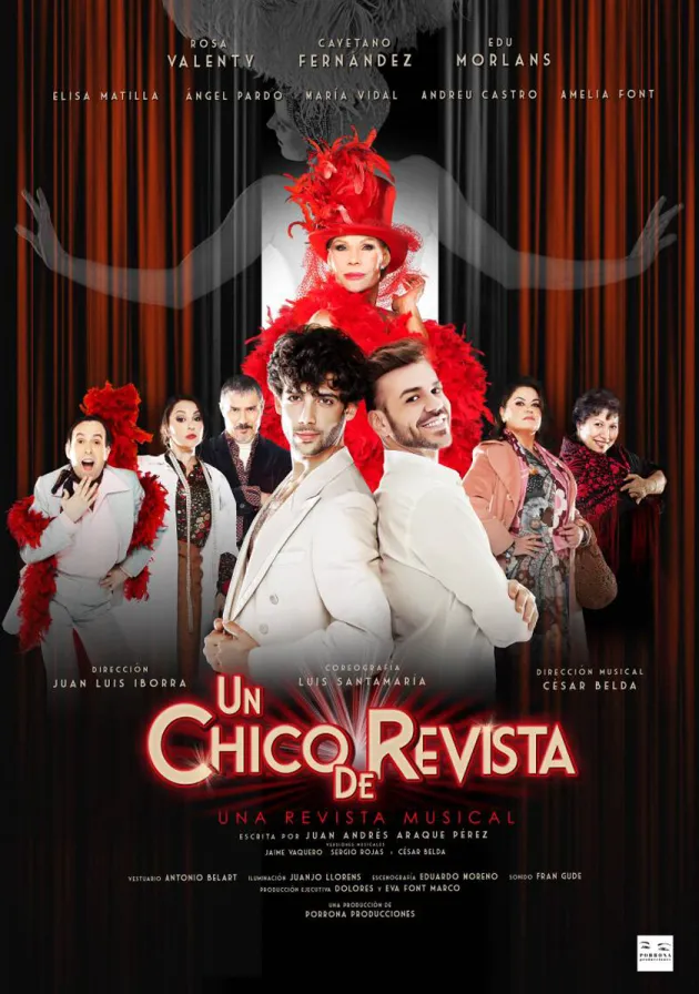Poster del musical Un chico de revista (2017)