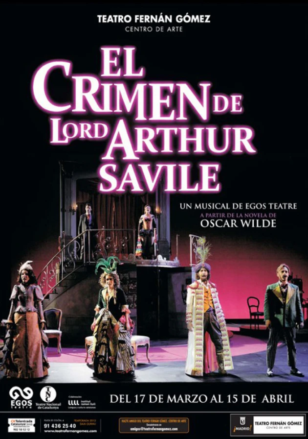 Poster del musical El crimen de Lord Arthur Savile (2011)