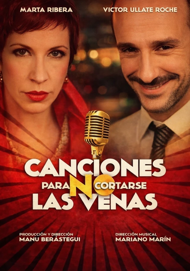 Poster del musical Canciones para no cortarse las venas (2014)
