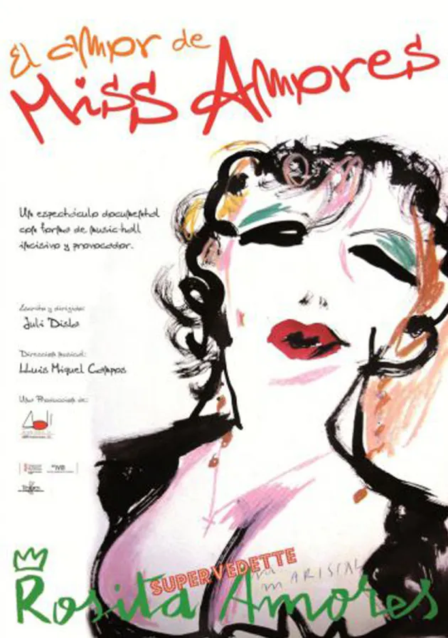 Poster del musical El amor de Miss Amores (2011)