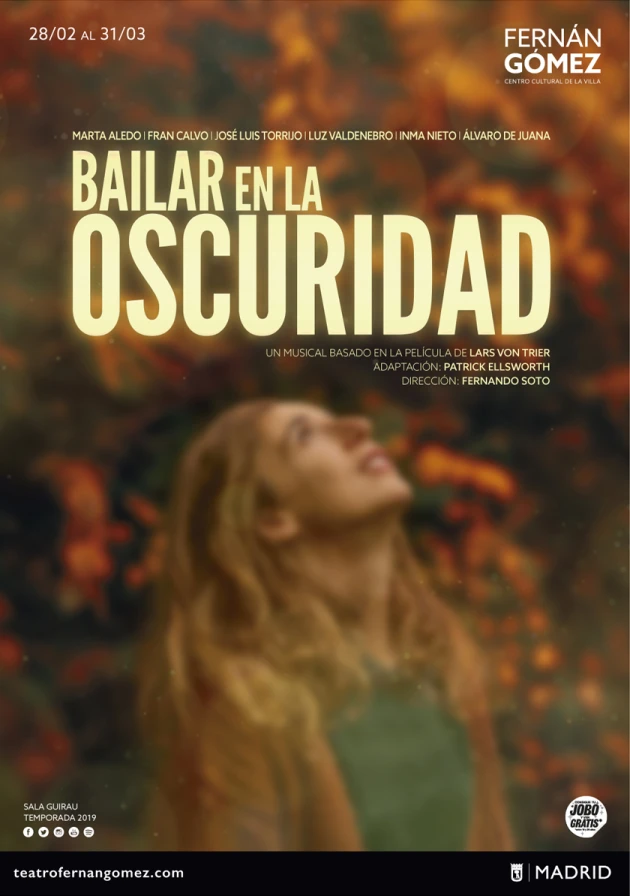 Poster del musical Bailar en la oscuridad (2019)