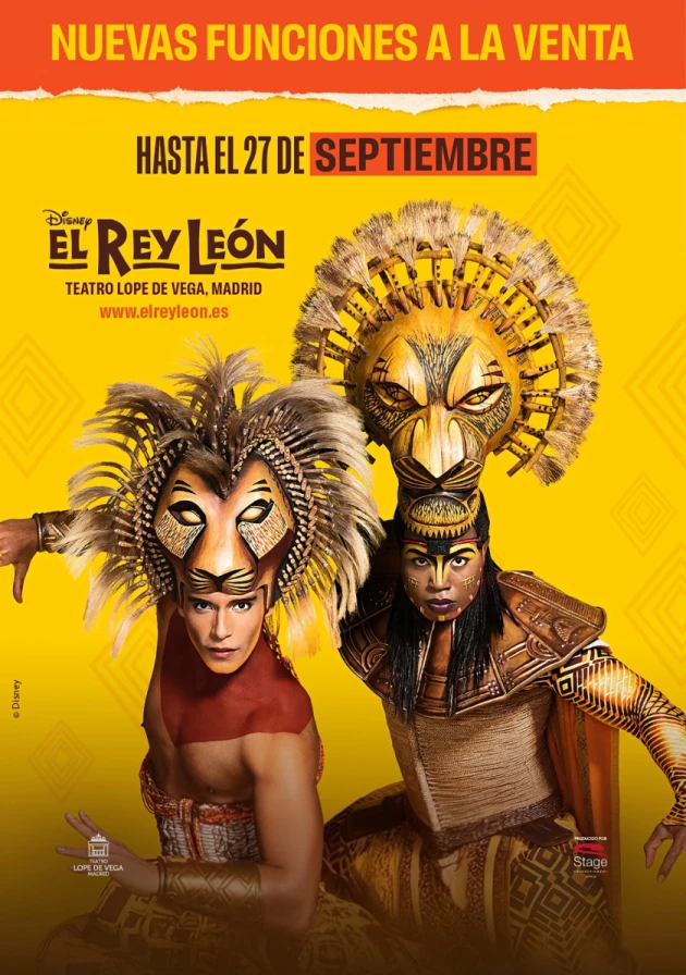 Poster del musical El Rey León