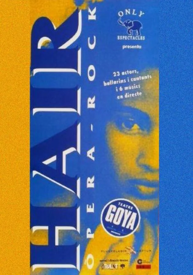 Poster del musical Hair (1996)