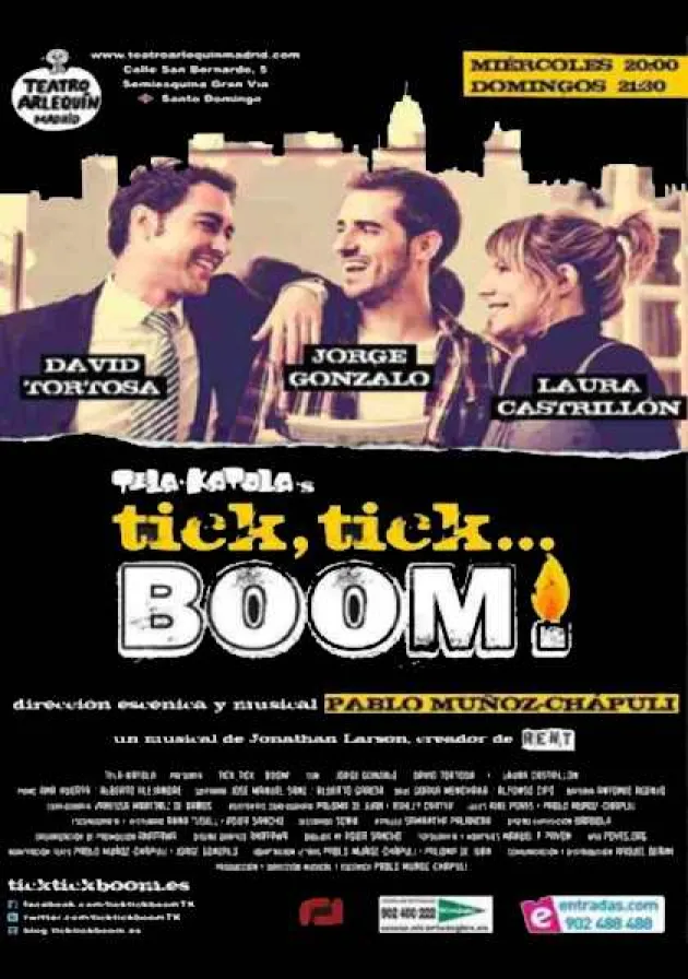 Poster del musical Tick, tick... BOOM (2011)