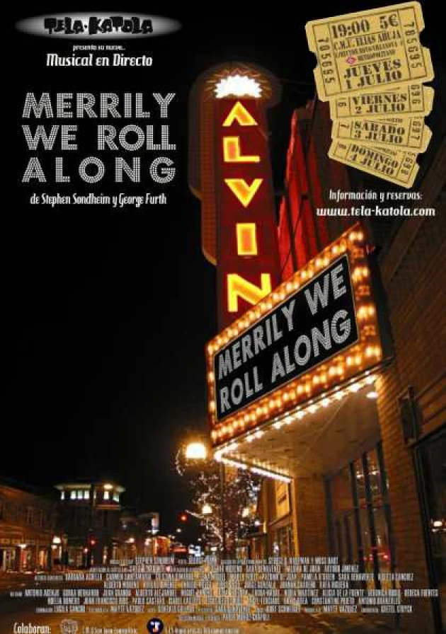 Poster del musical Merrily we roll along (2004)