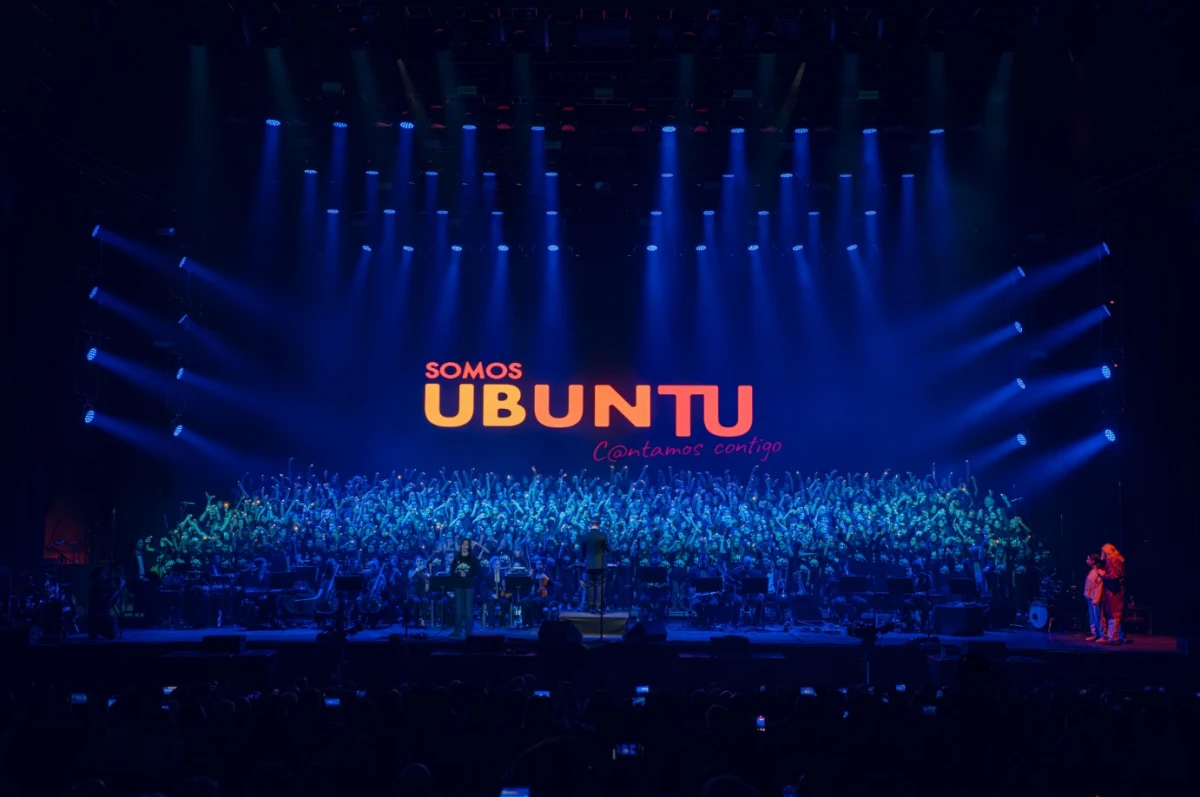 Ubuntu Zircus: 1.500 niños alzan la voz contra el bullying en el Madrid Arena