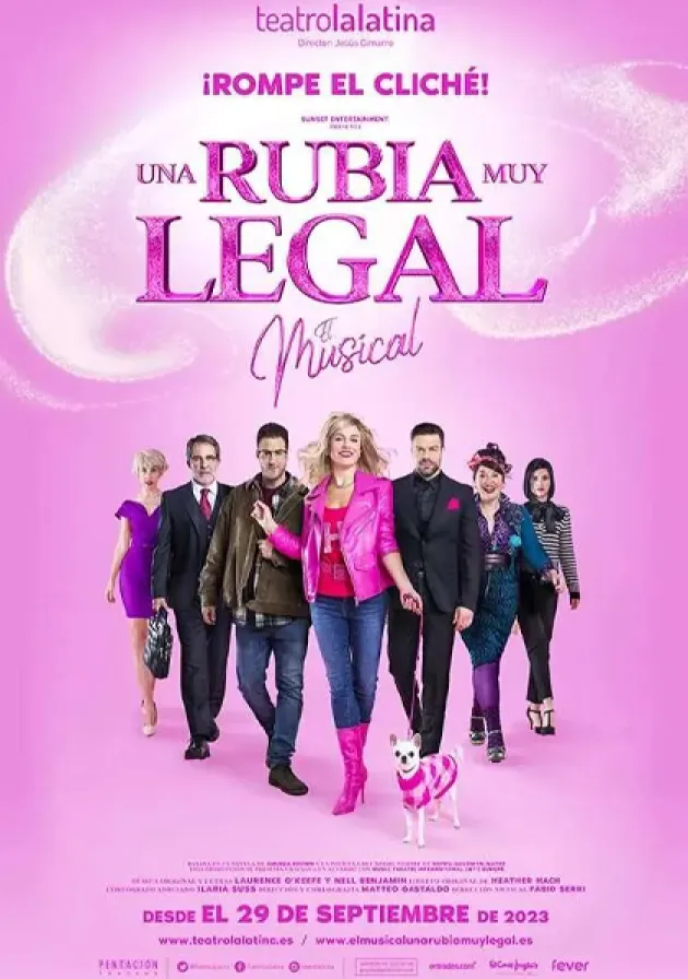 Poster del musical Una rubia muy legal (2023)