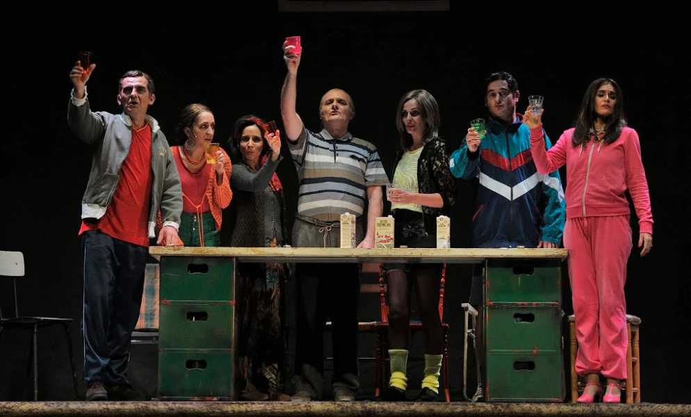 Imagen del musical La familia irreal (2012)