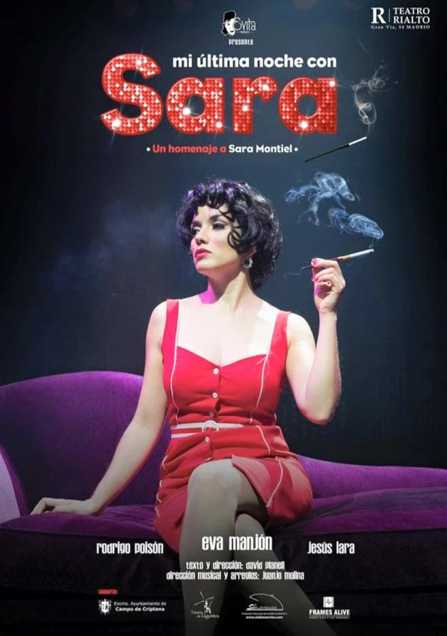 Poster del musical Mi última noche con Sara (2016)