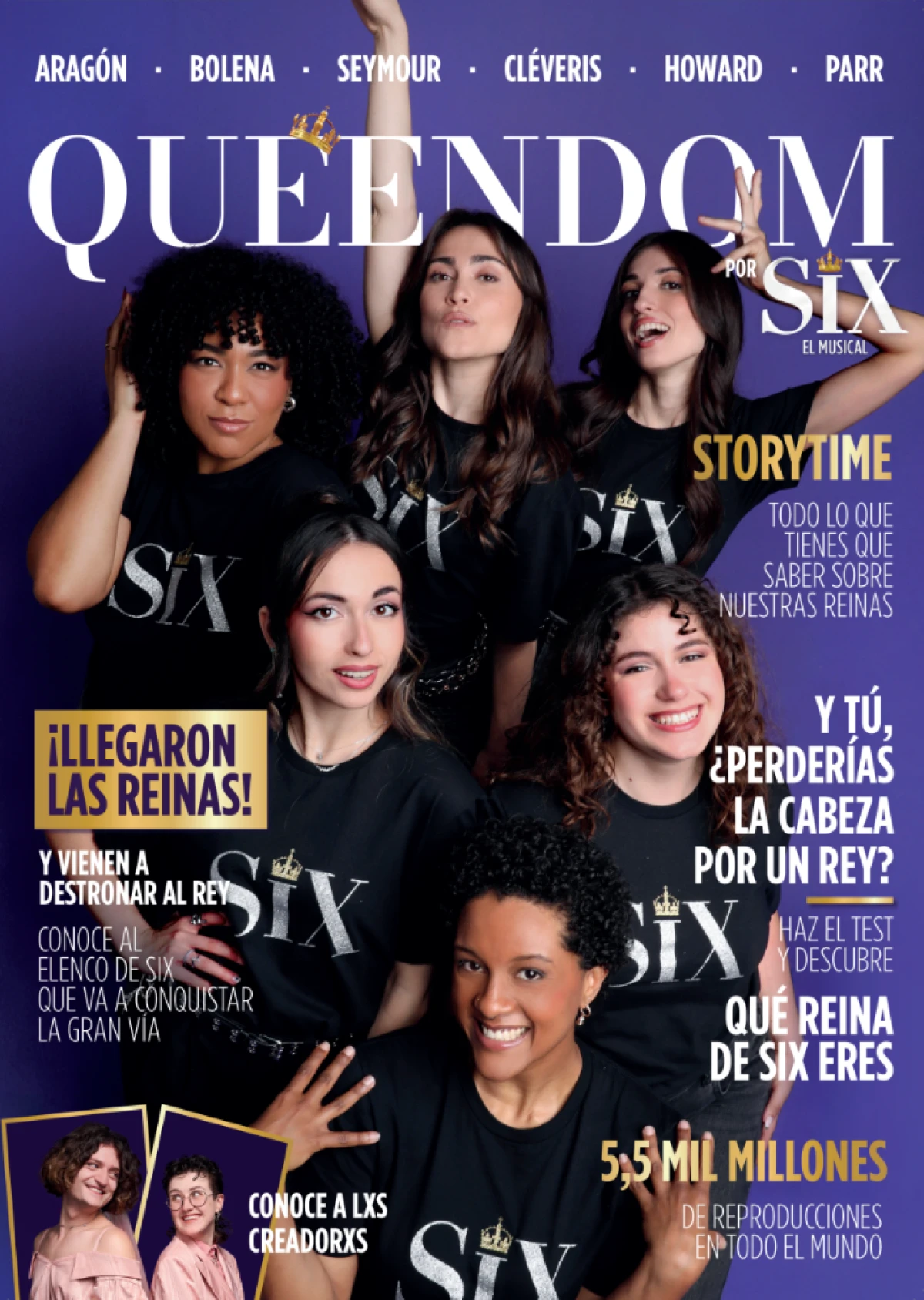 El Queendom ya está aquí: SIX revela su elenco y lanza su revista oficial en Madrid