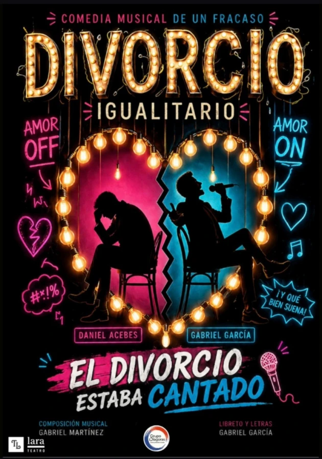 Poster del musical Divorcio igualitario