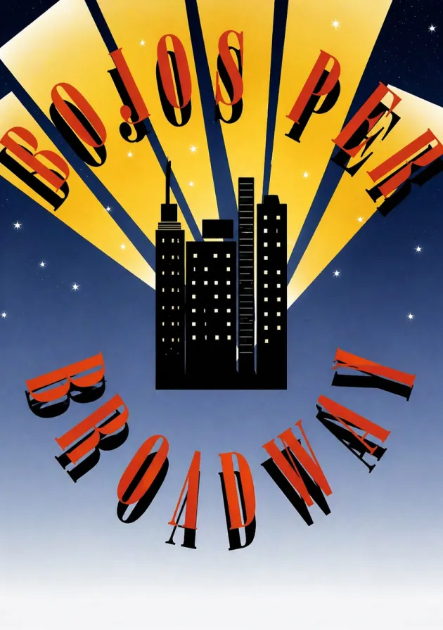 Poster del musical Bojos per Broadway (1995)