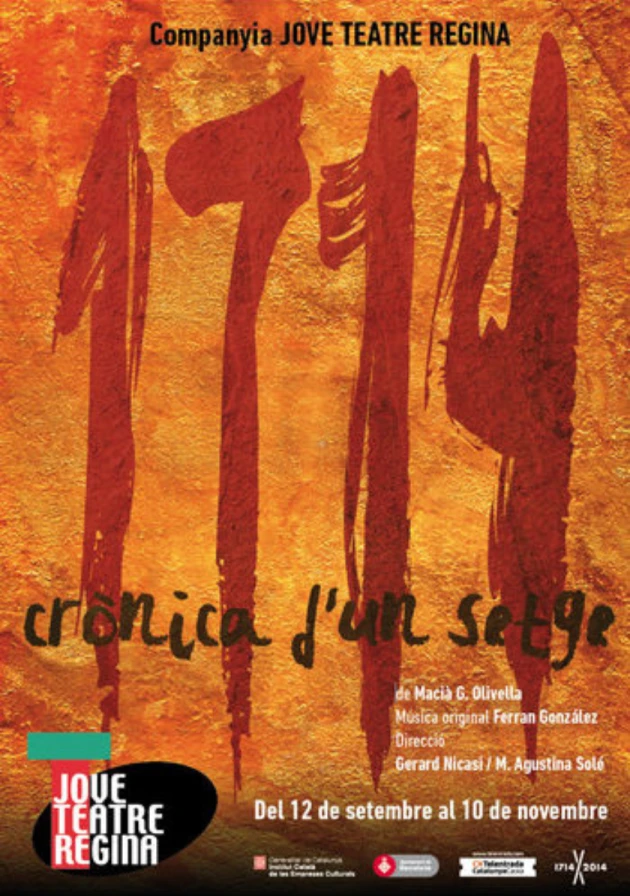 Poster del musical 1714, crònica d'un setge (2013)