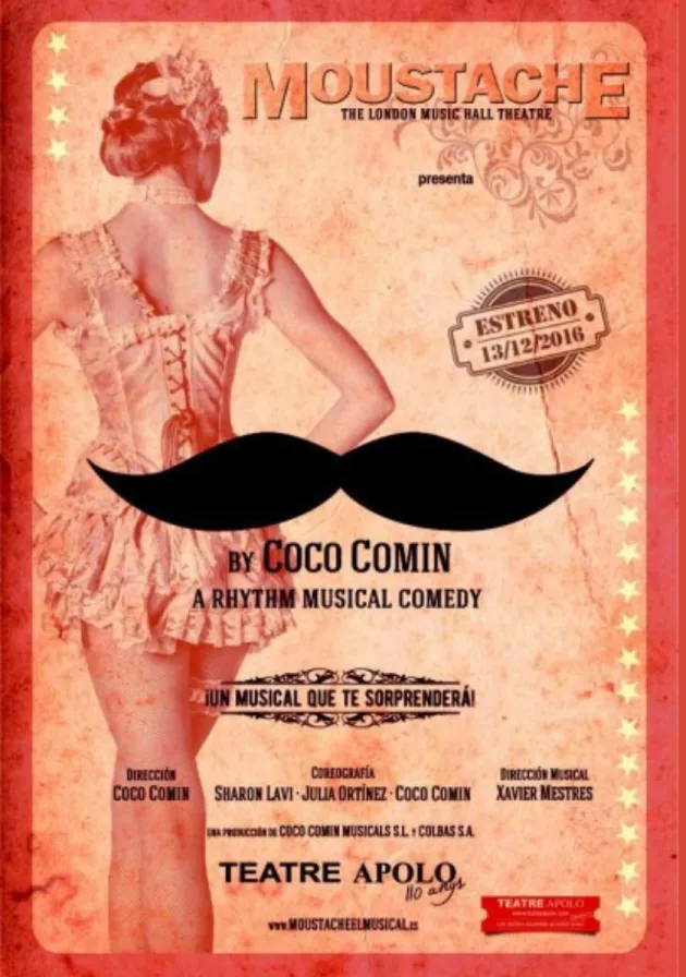Poster del musical Moustache (2016)
