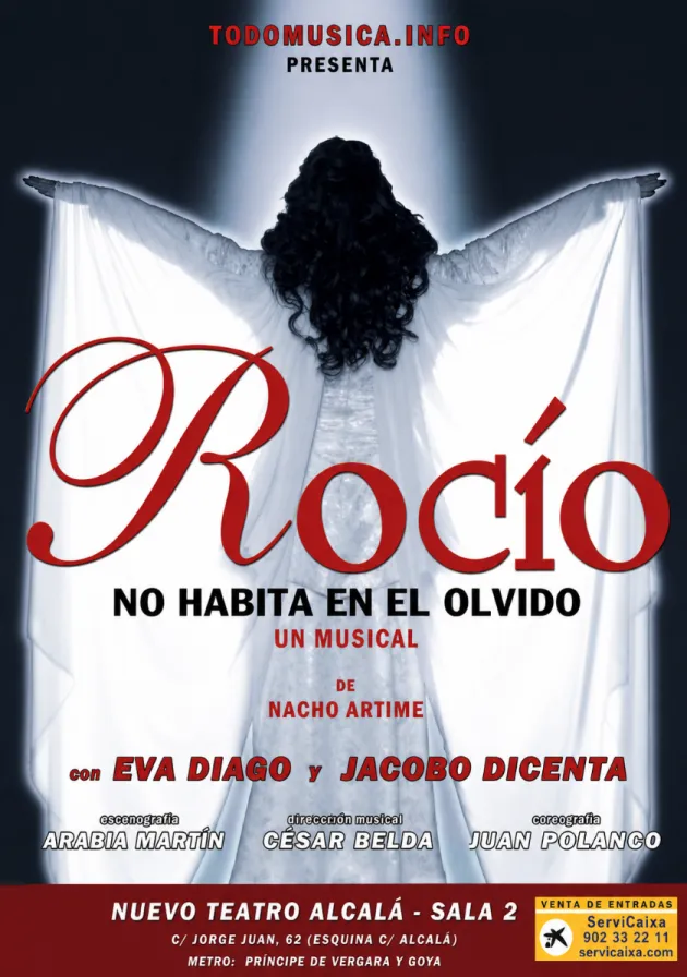 Poster del musical Rocío no habita en el olvido (2008)