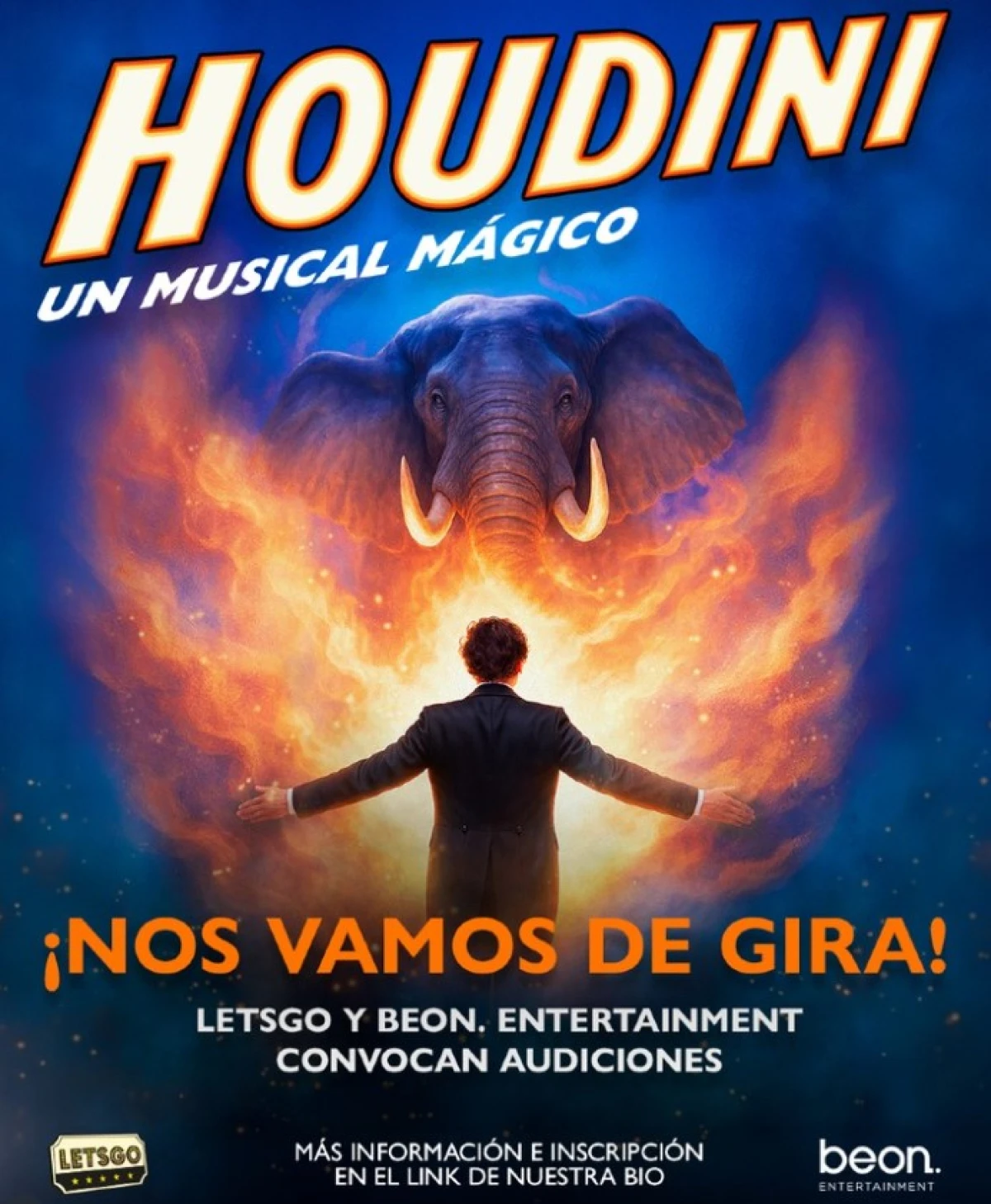 Houdini busca nuevo elenco! LETSGO y beon. Entertainment anuncian audiciones para la gira nacional