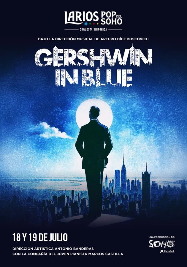 Poster del musical Gershwin in blue